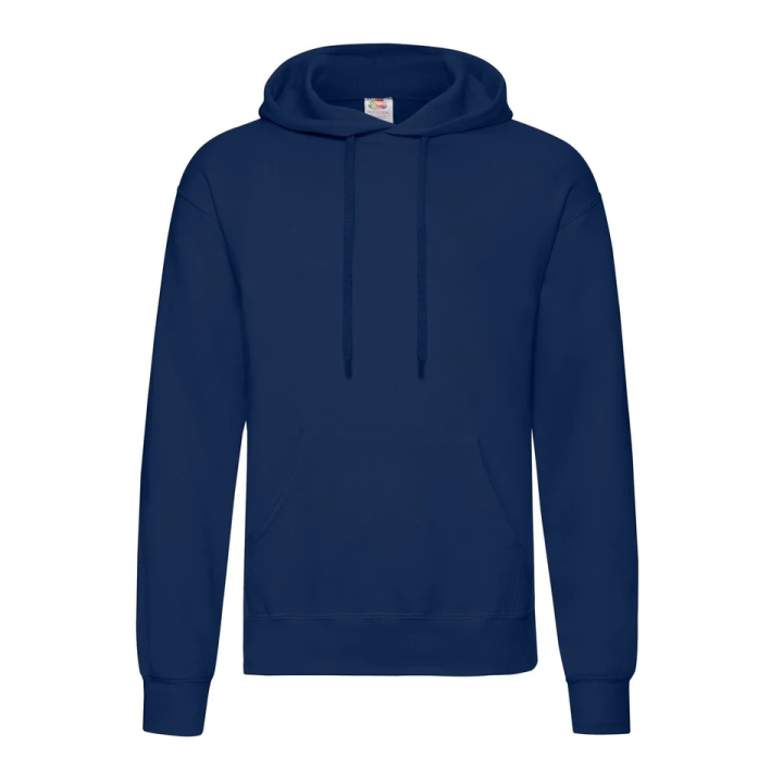 FR622080 Felpa hooded uomo con cappuccio foderato in tessuto