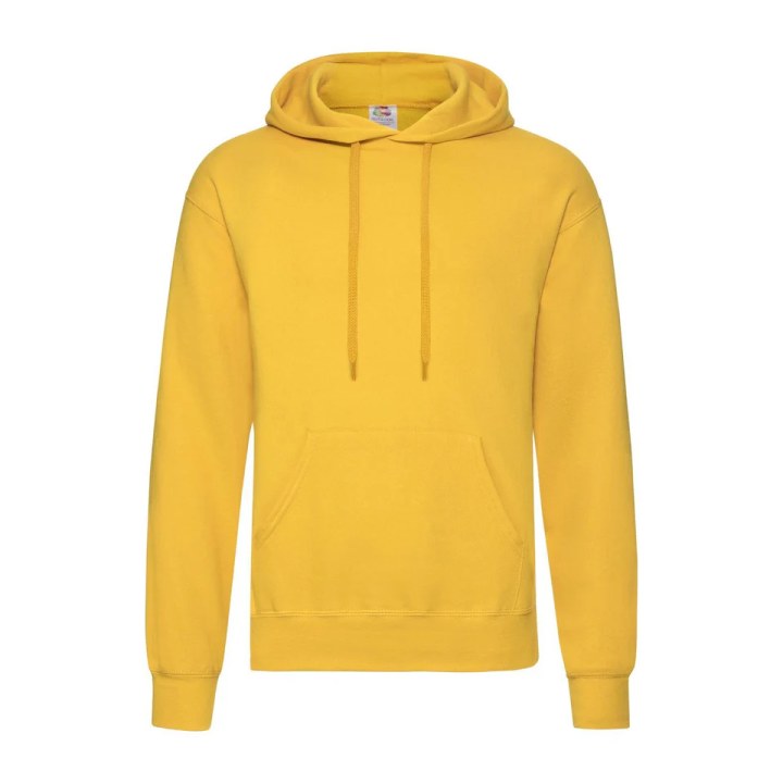 FR622080 Felpa hooded uomo con cappuccio foderato in tessuto