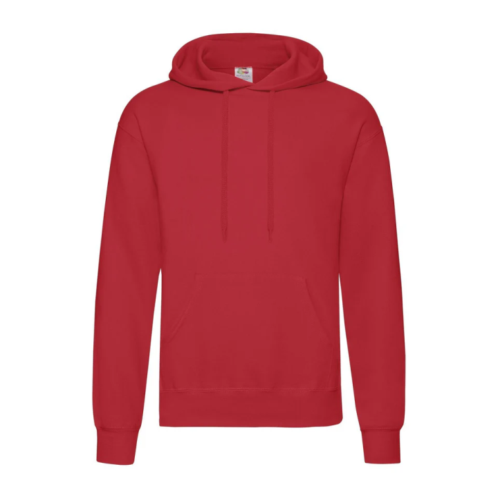 FR622080 Felpa hooded uomo con cappuccio foderato in tessuto