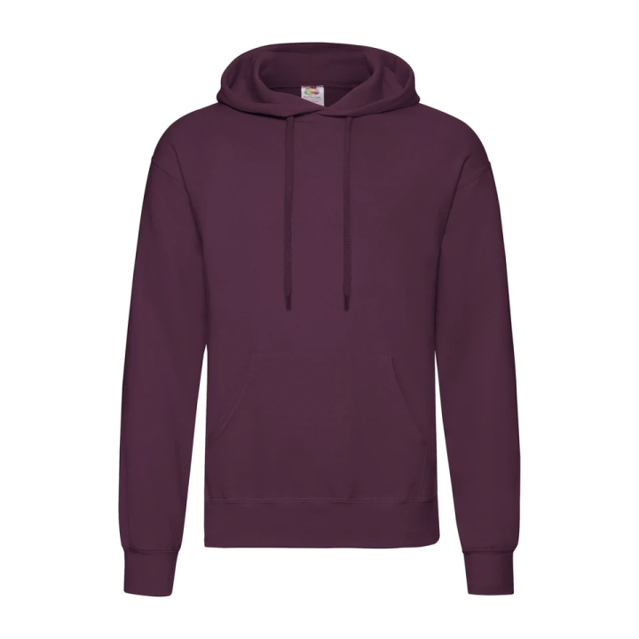 FR622080 Felpa hooded uomo con cappuccio foderato in tessuto