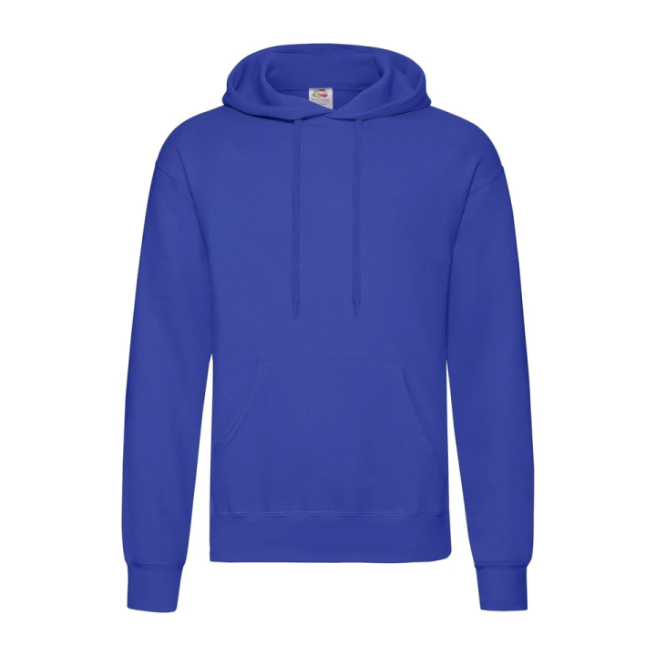 FR622080 Felpa hooded uomo con cappuccio foderato in tessuto