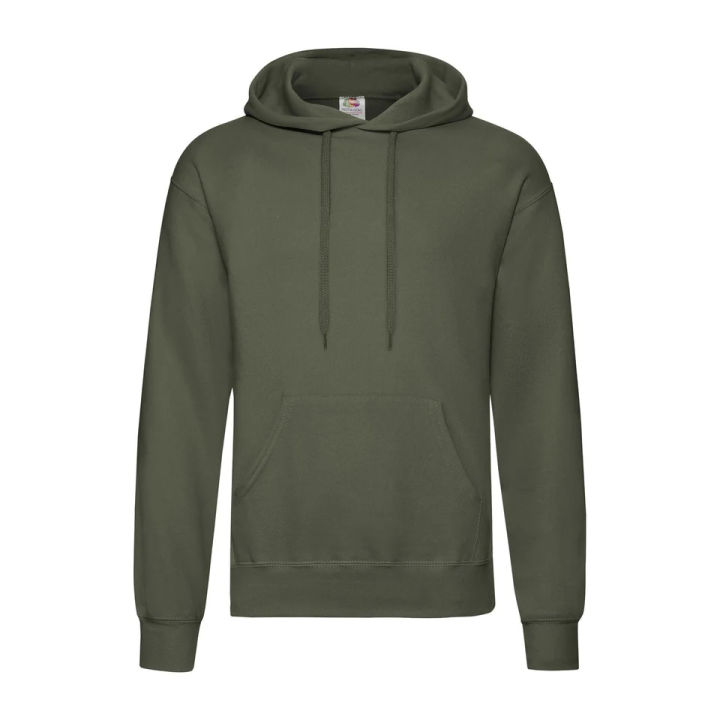 FR622080 Felpa hooded uomo con cappuccio foderato in tessuto