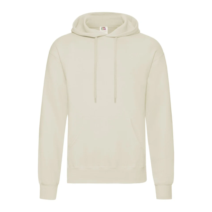 FR622080 Felpa hooded uomo con cappuccio foderato in tessuto