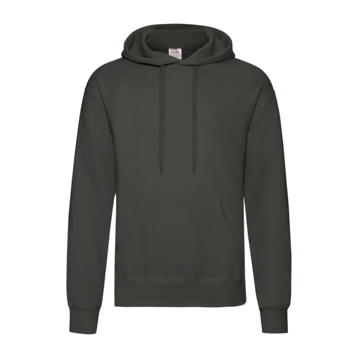 FR622080 Felpa hooded uomo con cappuccio foderato in tessuto