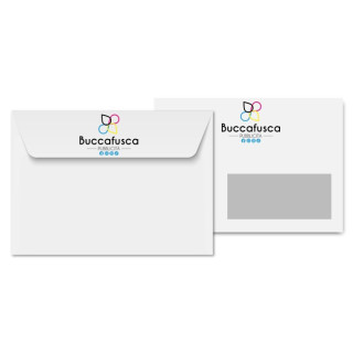 Buste bianche finestrate 22x11